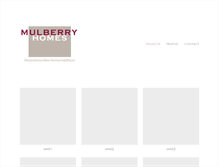 Tablet Screenshot of mulberryhomes.com.au